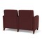 Lesro Siena Lounge Reception 2 Seat Tandem Seating, Walnut, RF Nebbiolo Upholstery SN2103 - alternate 2